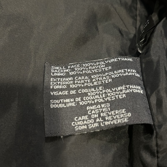 NWT Kenneth Cole Reaction Faux Leather Jacket - Picture 7 of 7